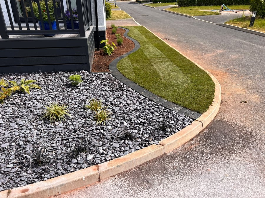 Turfing & Planting by PC Landscaping in South Devon: project photo 1