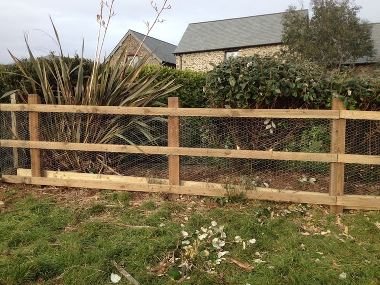 Close-board fencing completed by PC Landscaping in South Devon