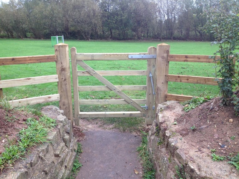 Close-board fencing completed by PC Landscaping in South Devon