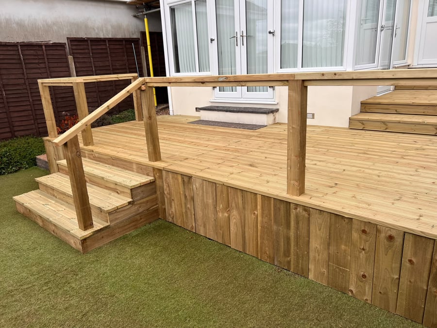 Decking (Timber & Composite) by PC Landscaping in South Devon: project photo 3